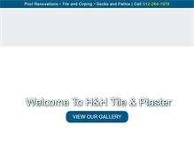 Tablet Screenshot of handhtileandplaster.com